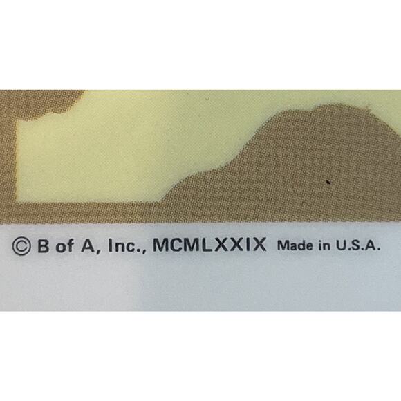 VTG Groovy Mushroom Placemats Reversible Plastic Rectangle Set of 12 Harms RARE - Picture 6 of 10